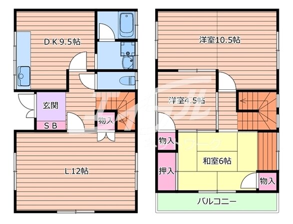 坊島4丁目貸家　西角の物件間取画像